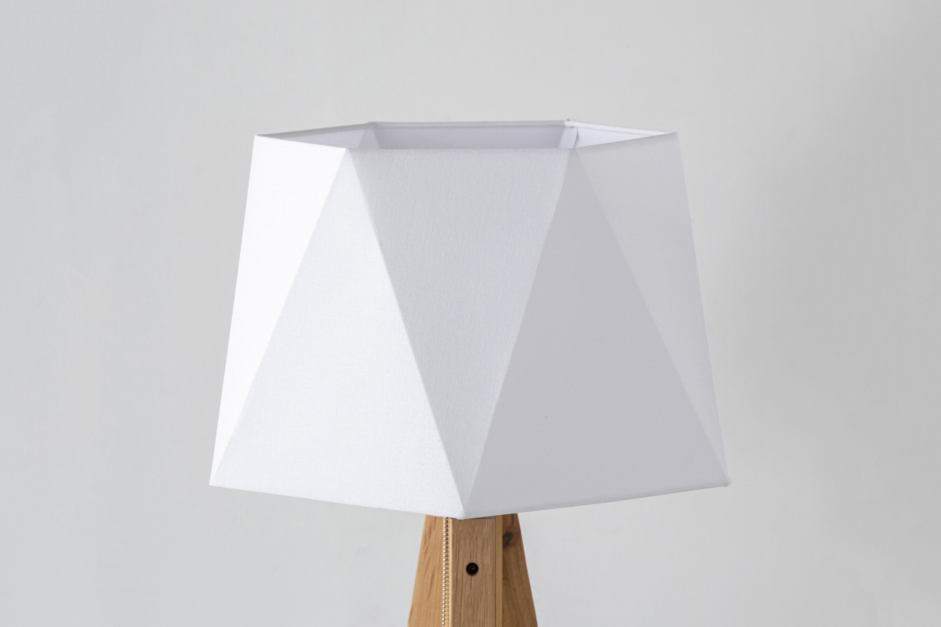 Hexagon Cotton Wood Floor Lamp – KANADEMONO