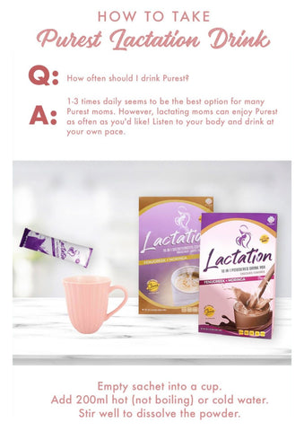 how to drink purest lactation drink