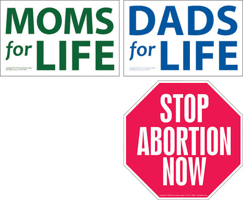 Dobbs v. Jackson Decision Day 22" x 14" Protest Sign Pack (30 count) | Pro-Life Action Store