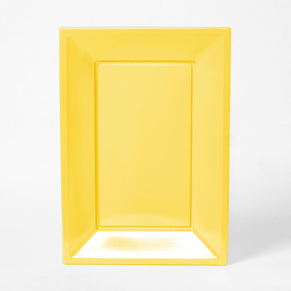 Click to view product details and reviews for Reusable Plastic Serving Trays Yellow X3.