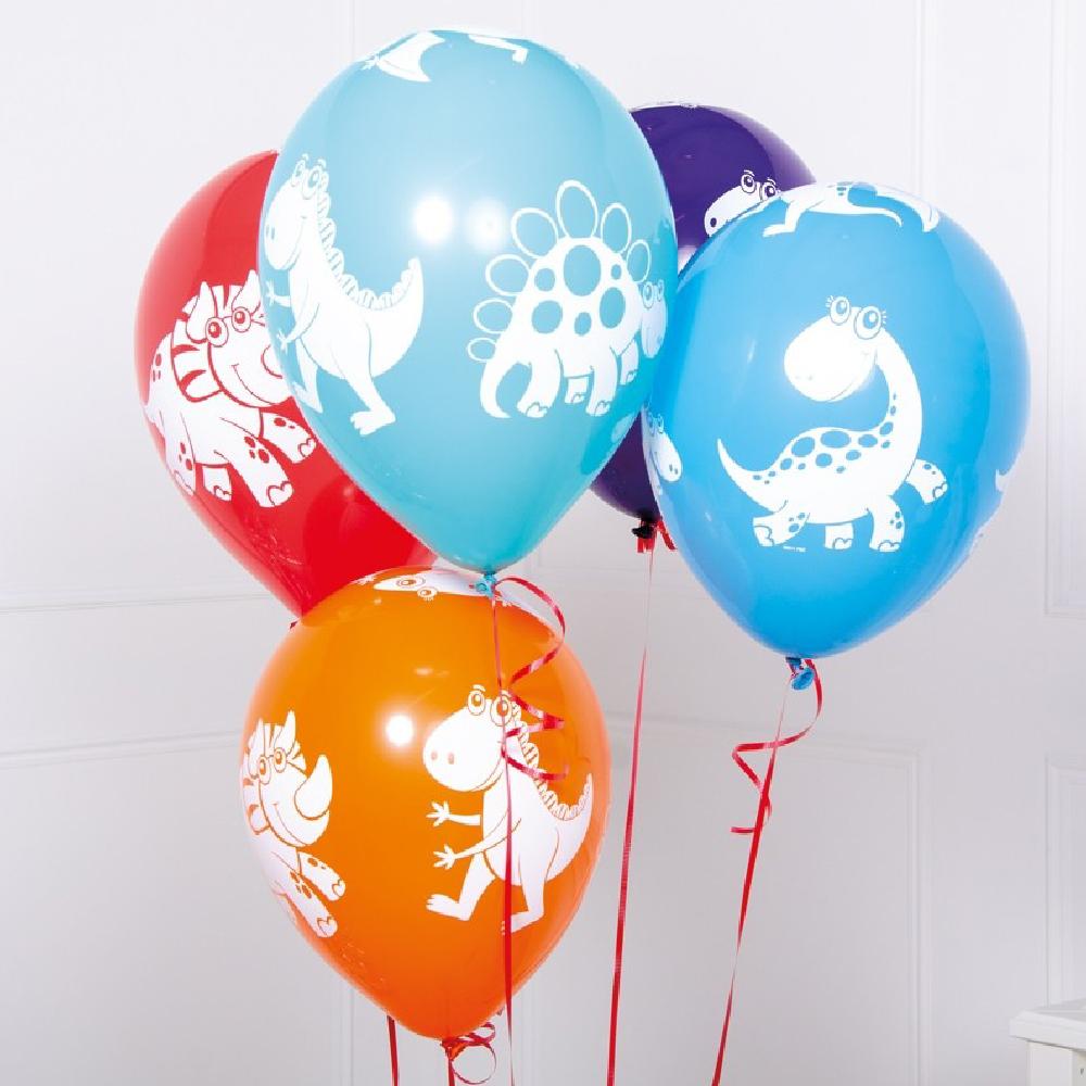 Dinosaur Latex Party Balloons X6