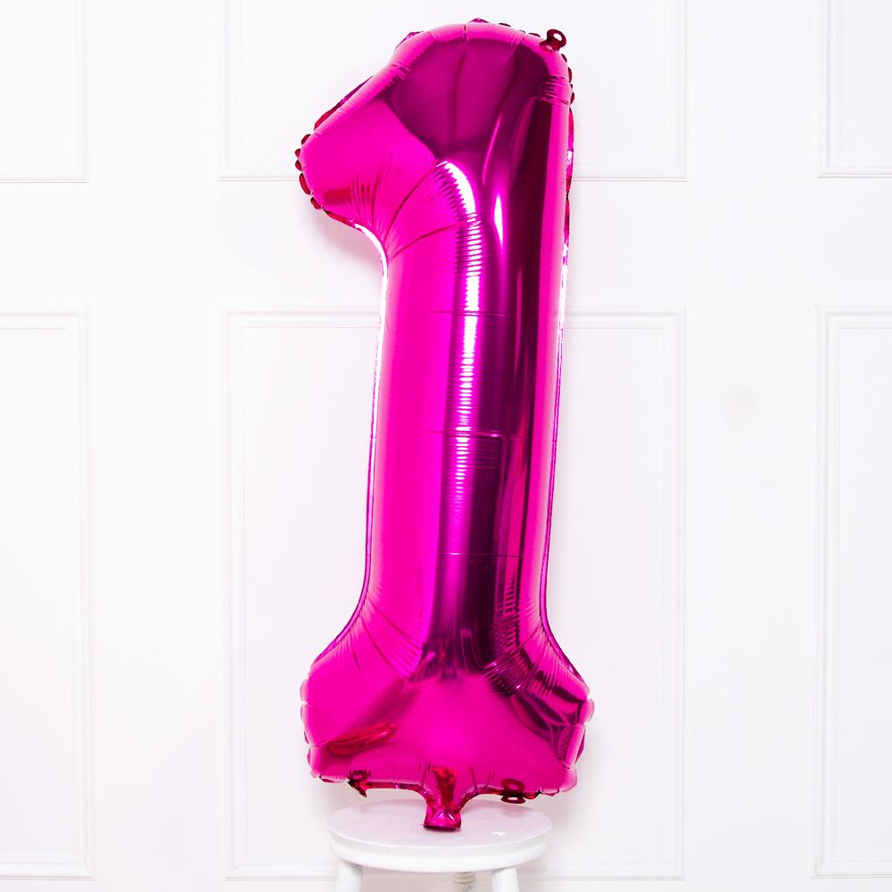 Click to view product details and reviews for Supershape Pink 34 Helium Balloon Number 1.
