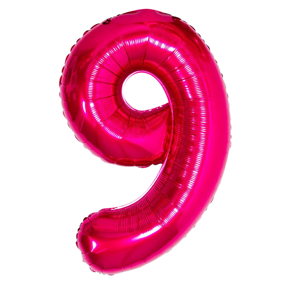 Click to view product details and reviews for Supershape Pink 34 Helium Balloon Number 9.