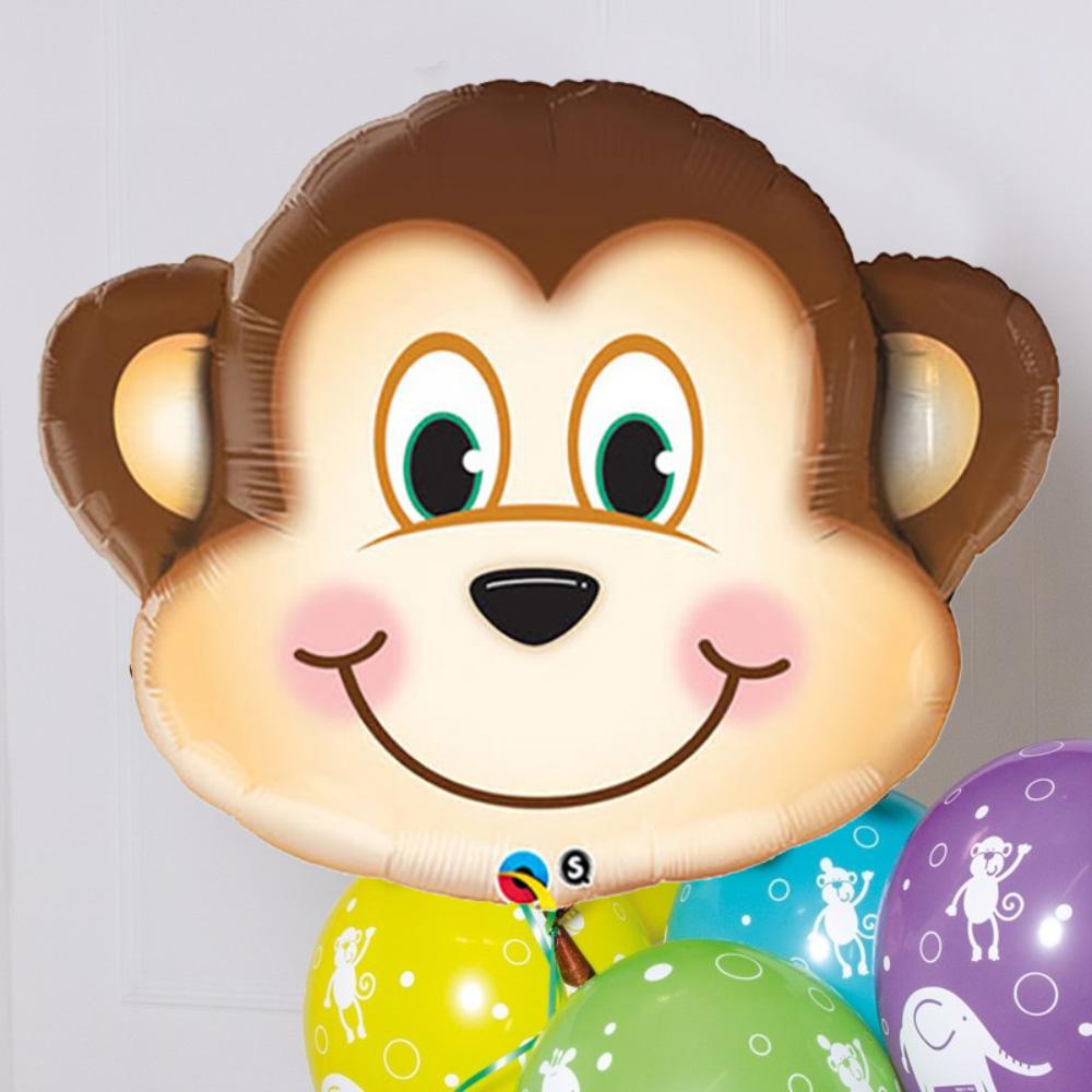 Supershape Monkey Helium Balloon