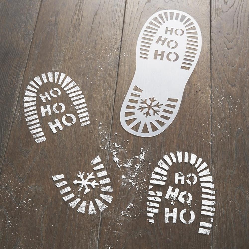 Santas Foot Print Stencils