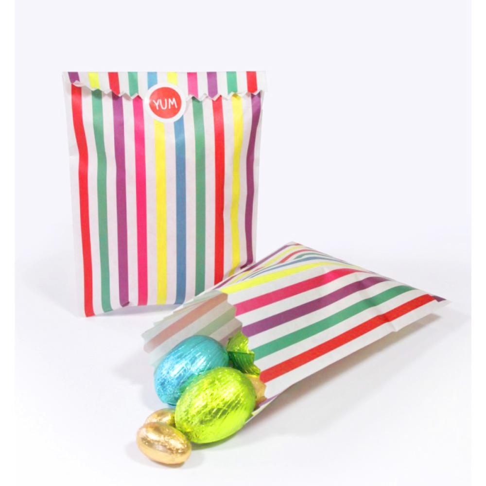 Mix And Match Multi Coloured Party Treat Bags X10