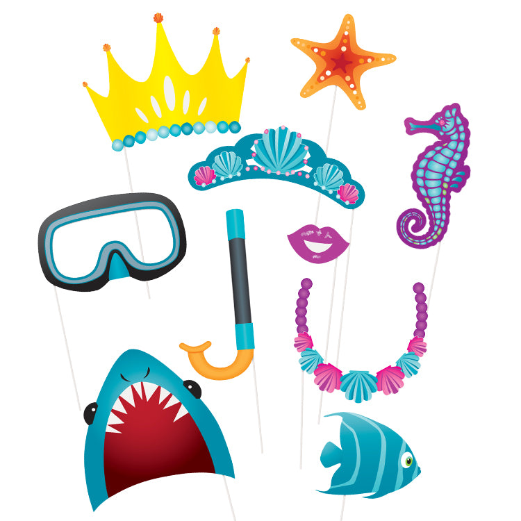 Click to view product details and reviews for Under The Sea Photo Booth Prop Kit.