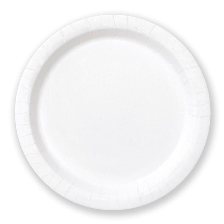 Big Value 7in Paper Party Plates White X100