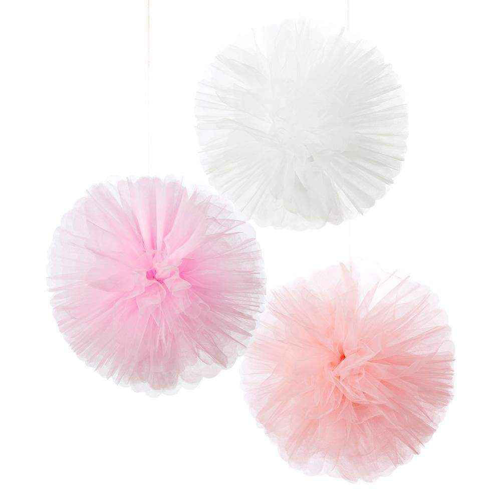 Click to view product details and reviews for Tulle Pom Pom Decorations X3.