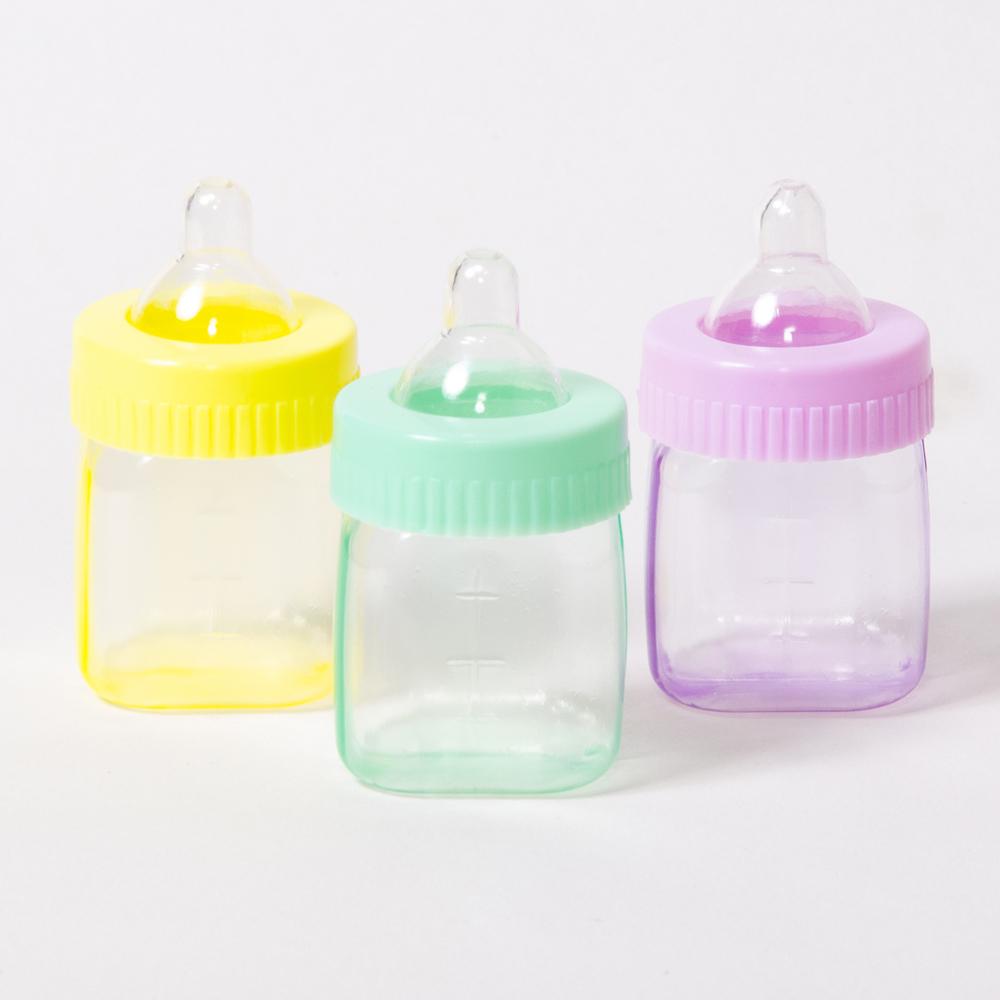 Baby Bottle Fillable Multi Coloured X6