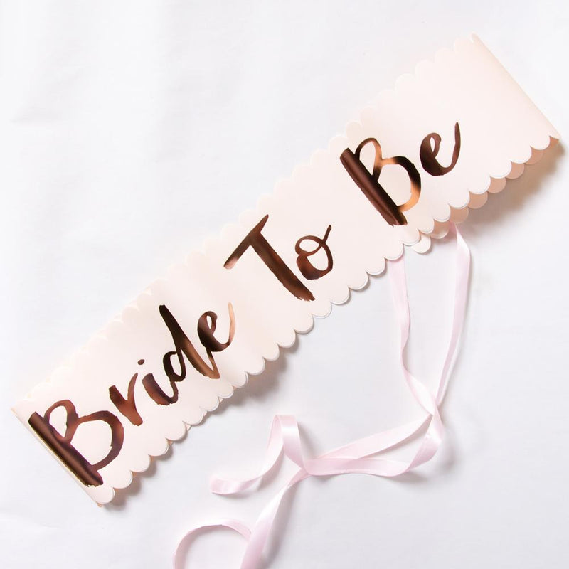 team bride sashes