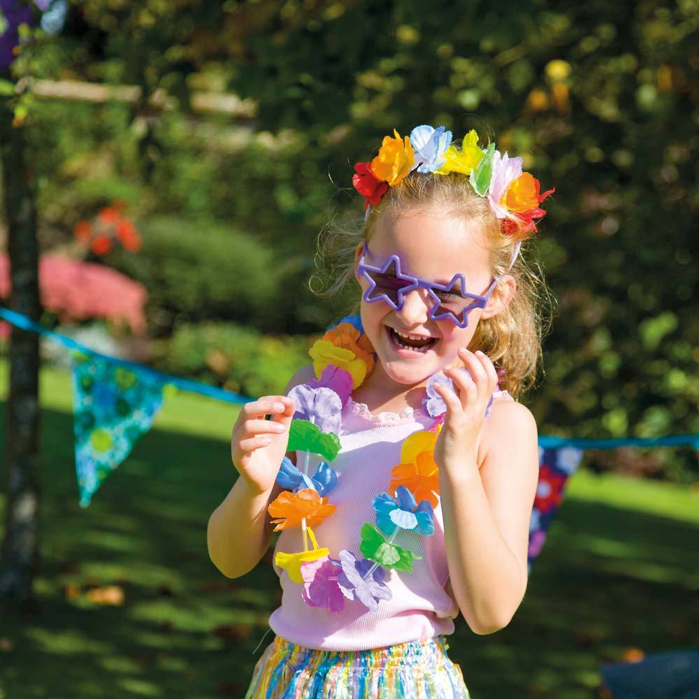 Click to view product details and reviews for Rainbow Lei Set.