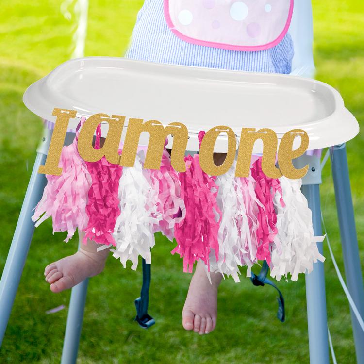 Click to view product details and reviews for High Chair Tassel Garland Pink.
