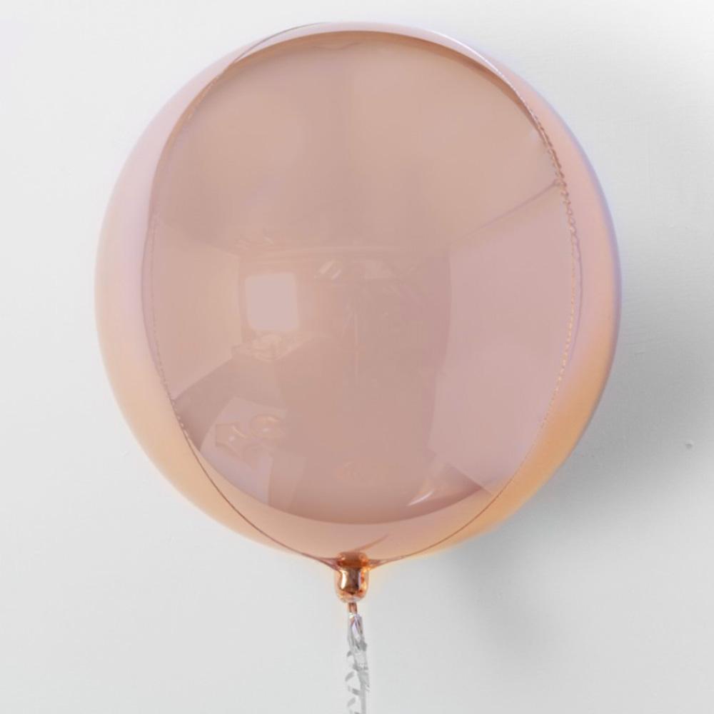 Click to view product details and reviews for Rose Gold Orb Helium Balloon.