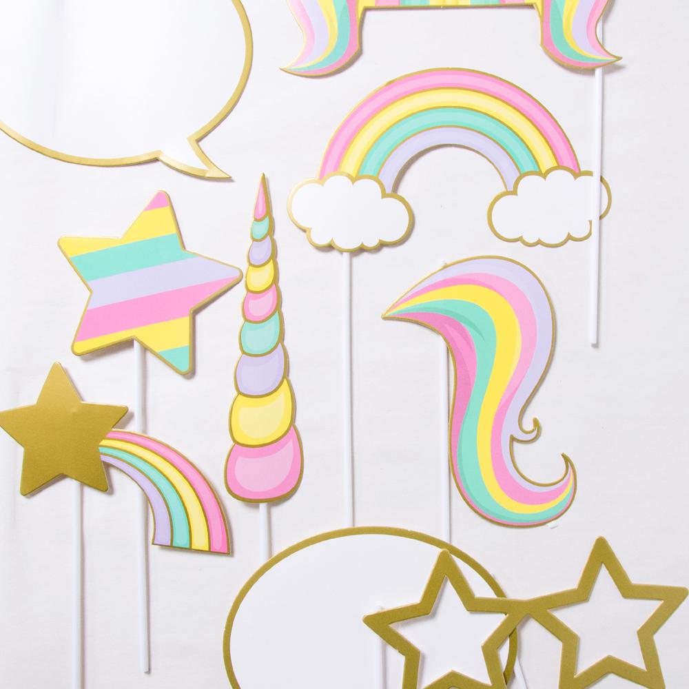 Click to view product details and reviews for Unicorn Sparkle Photo Booth Props X10.