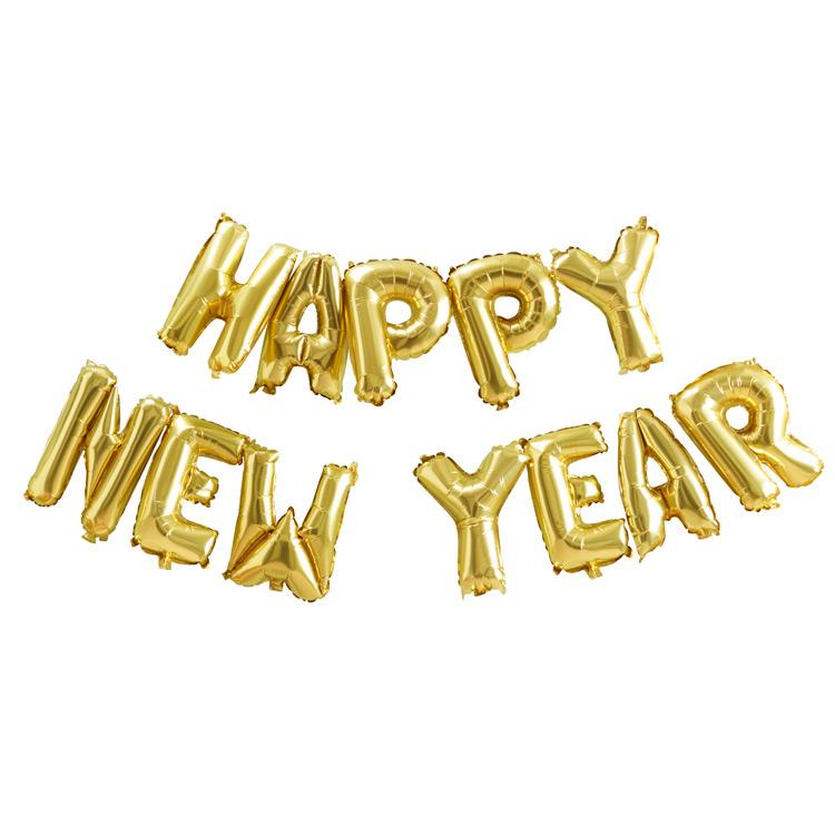 Click to view product details and reviews for Happy New Year Balloon Garland Gold.