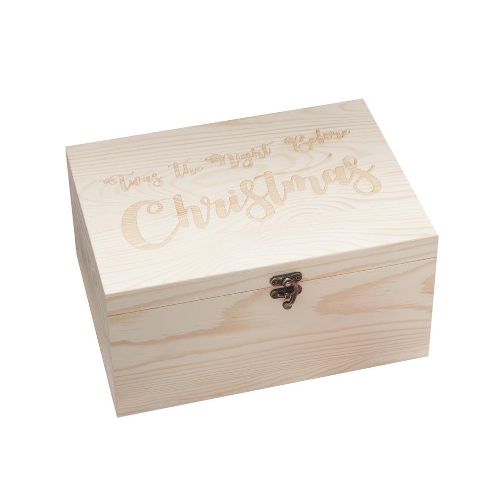 Click to view product details and reviews for Wooden Christmas Eve Box.