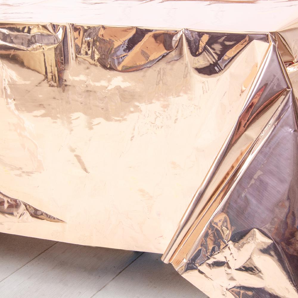 Metallic Rose Gold Foil Table Cover