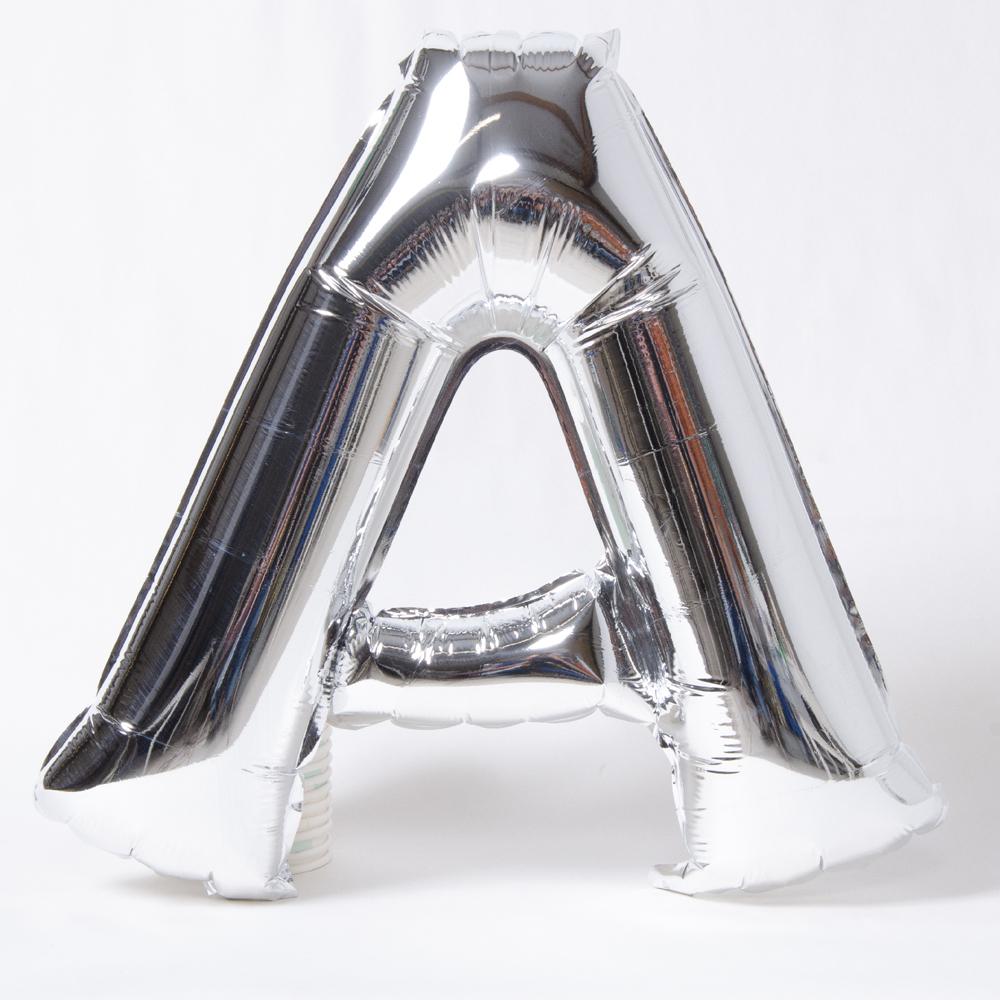 Click to view product details and reviews for Air Fill Silver 16 Letter Party Balloon A.