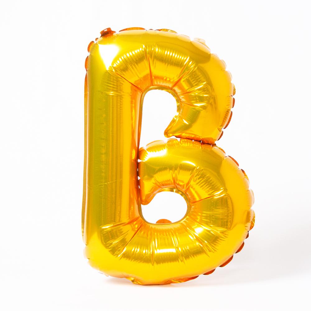 Air Fill Gold 16 Letter Party Balloon B