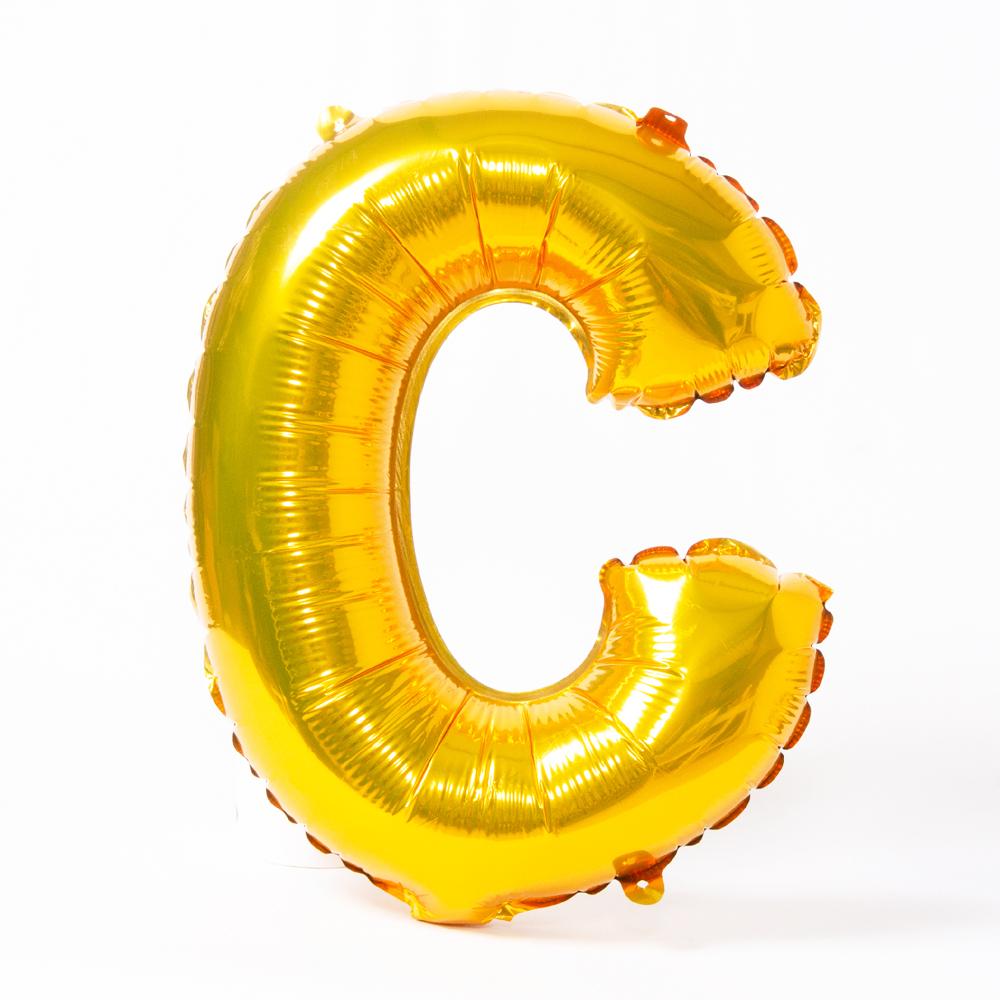 Air Fill Gold 16 Letter Party Balloon C