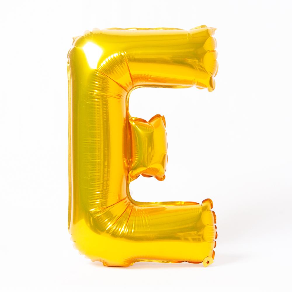 Air Fill Gold 16 Letter Party Balloon E