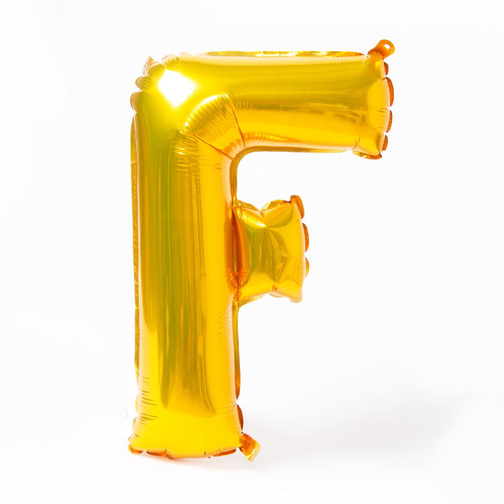 Air Fill Gold 16 Letter Party Balloon F