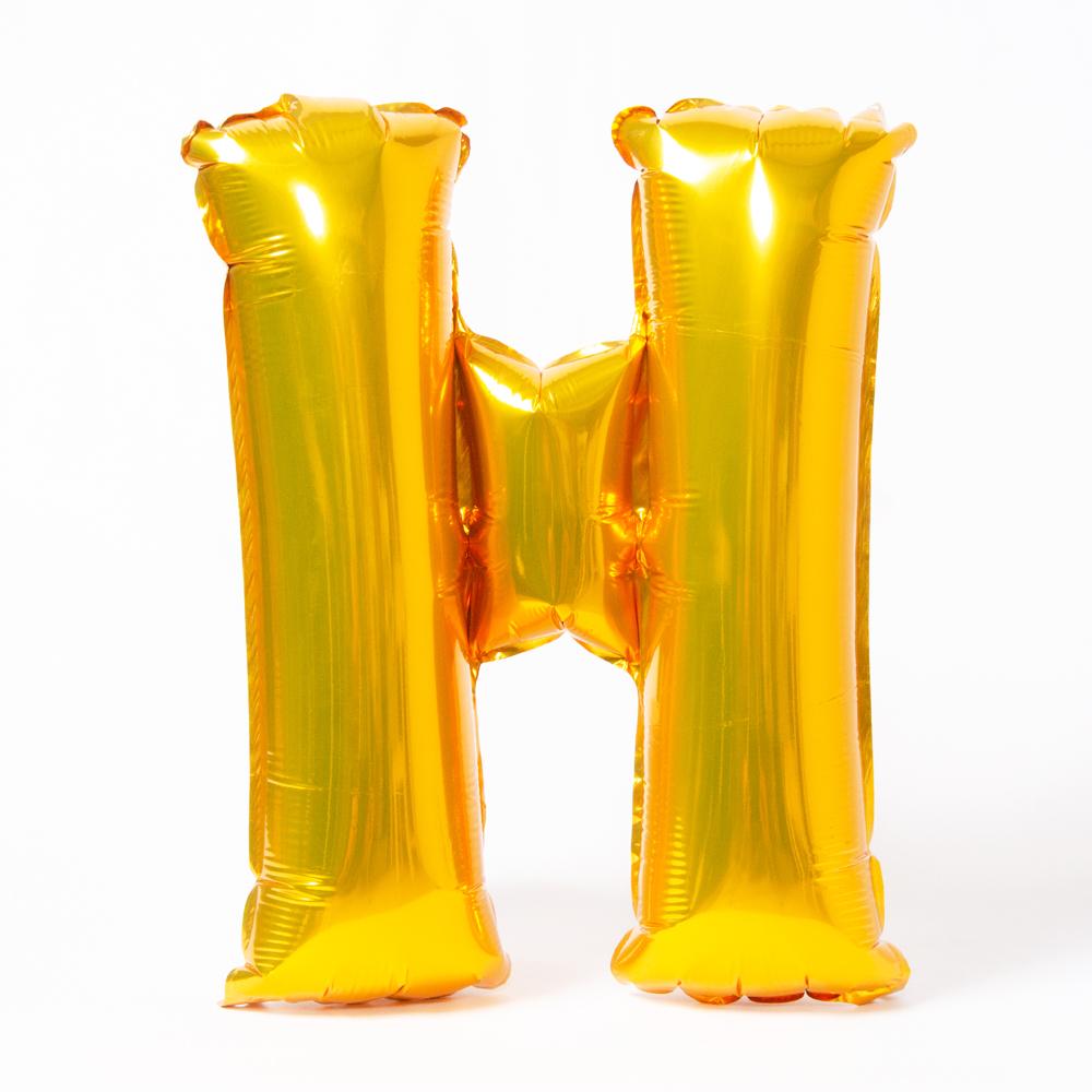 Air Fill Gold 16 Letter Party Balloon H