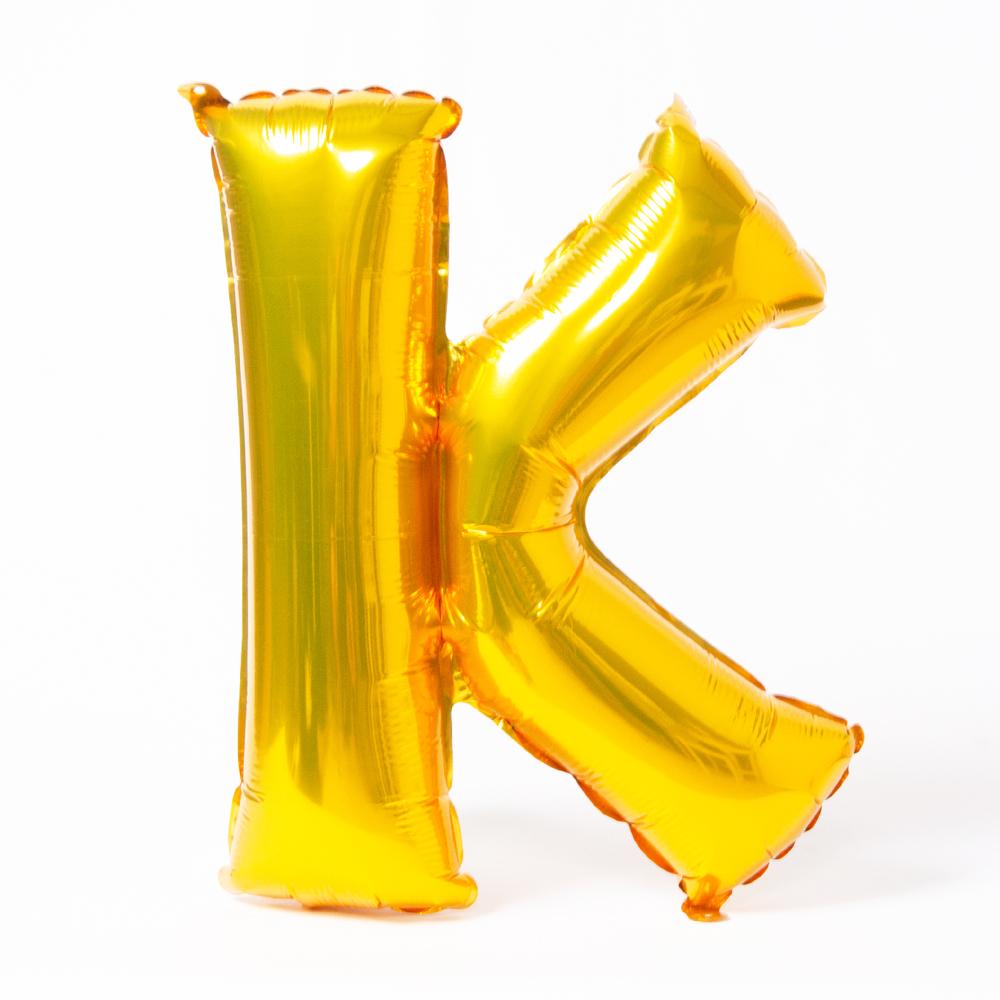 Air Fill Gold 16 Letter Party Balloon K