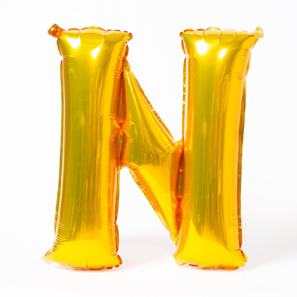 Air Fill Gold 16 Letter Party Balloon N