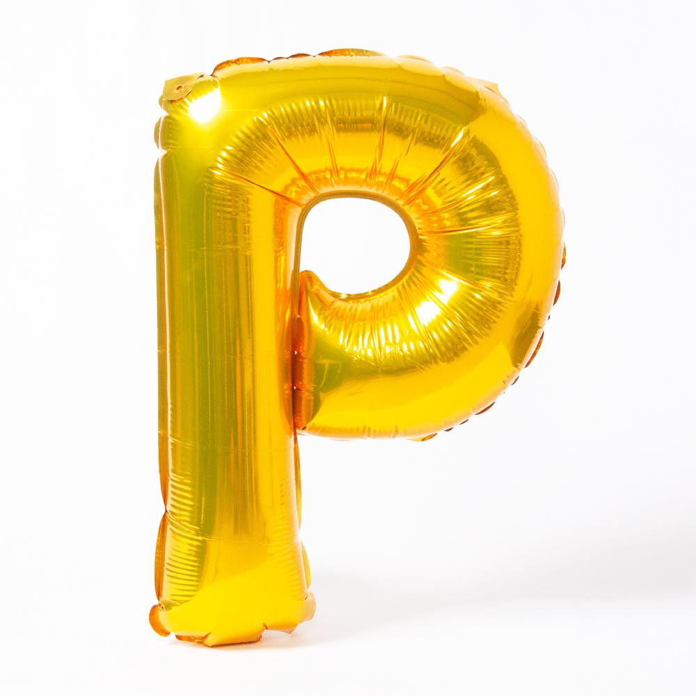 Air Fill Gold 16 Letter Party Balloon P