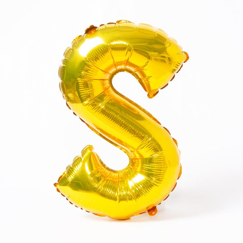 gold letter party balloon