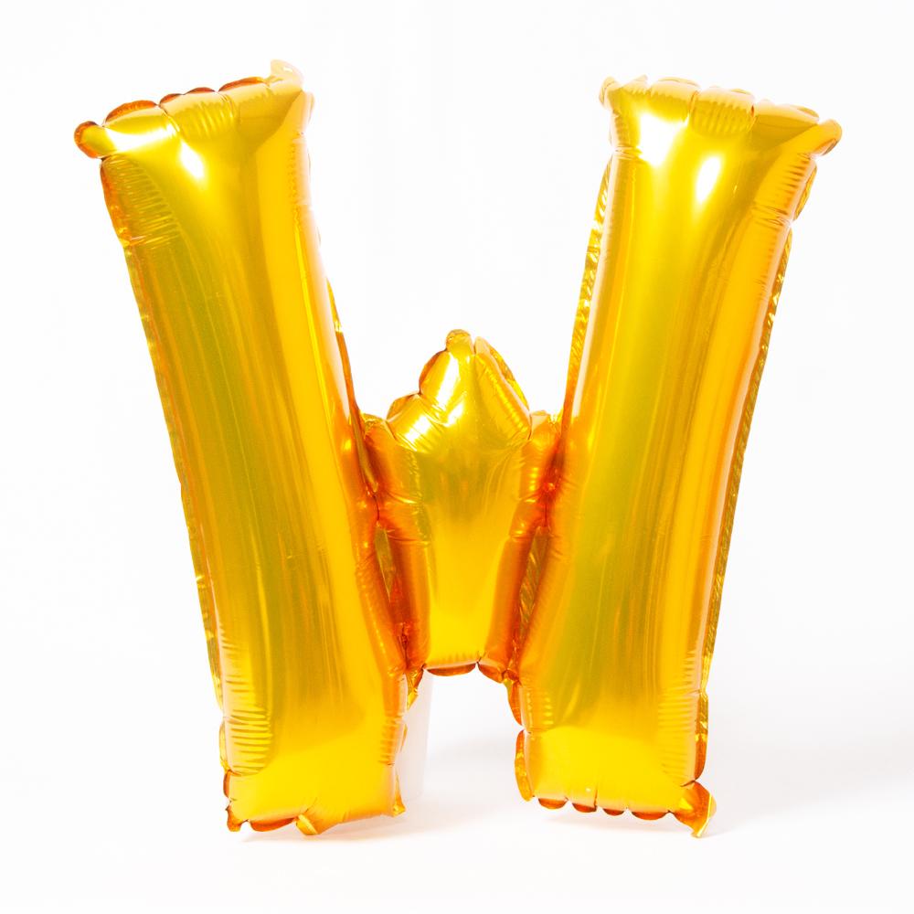Air Fill Gold 16 Letter Party Balloon W