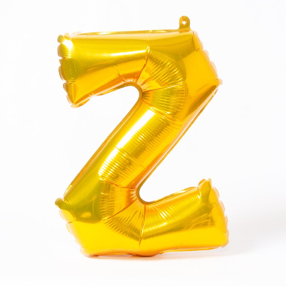 Air Fill Gold 16 Letter Party Balloon Z