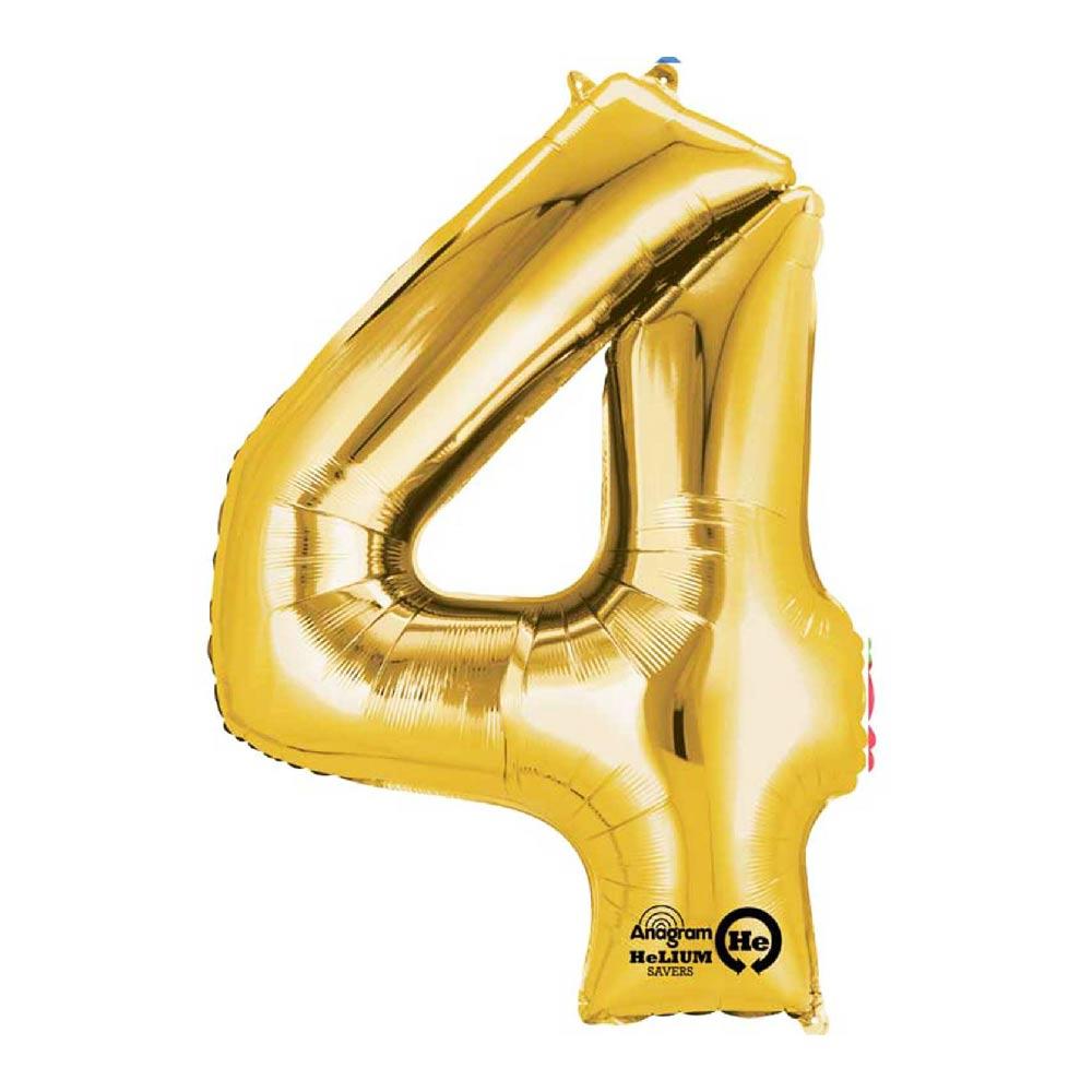 Air Fill Gold 16 Number Party Balloon 4