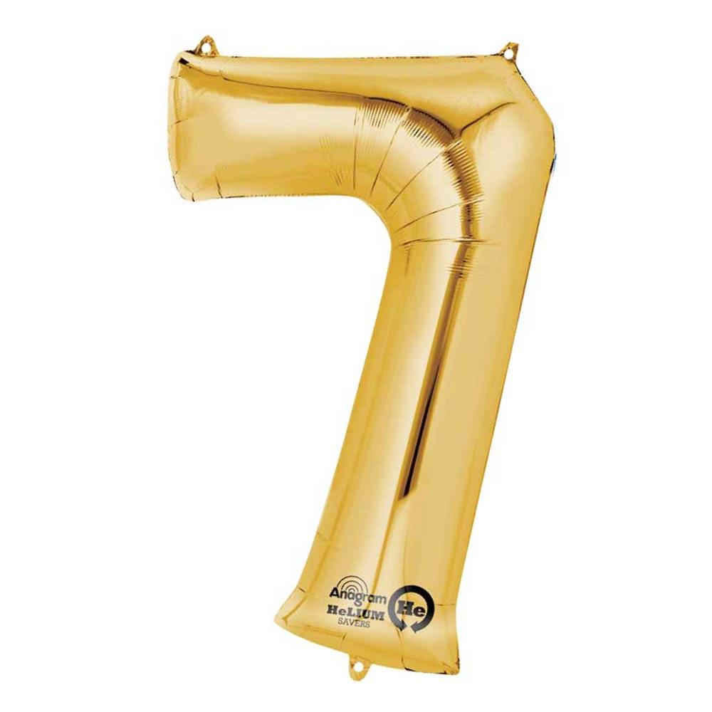 Air Fill Gold 16 Number Party Balloon 7