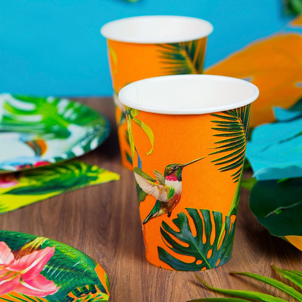 Click to view product details and reviews for Tropical Fiesta Large Paper Cups X8.