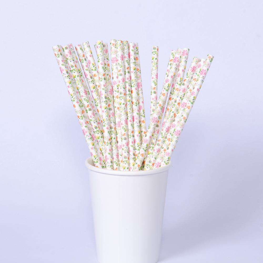 Click to view product details and reviews for Ditsy Floral Paper Straws X25.