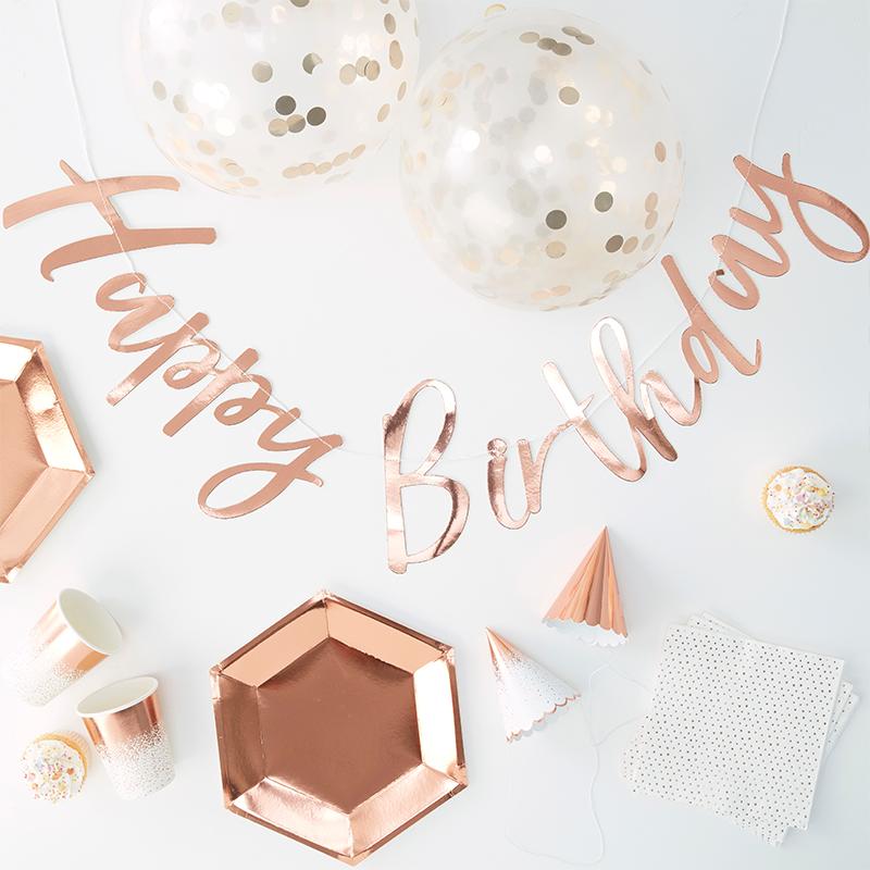 Pick And Mix Rose Gold Party Kit X16 Guests