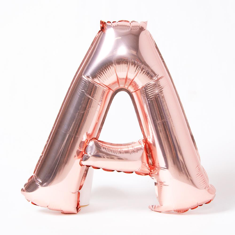 Click to view product details and reviews for Air Fill Rose Gold 16 Letter Party Balloon A.