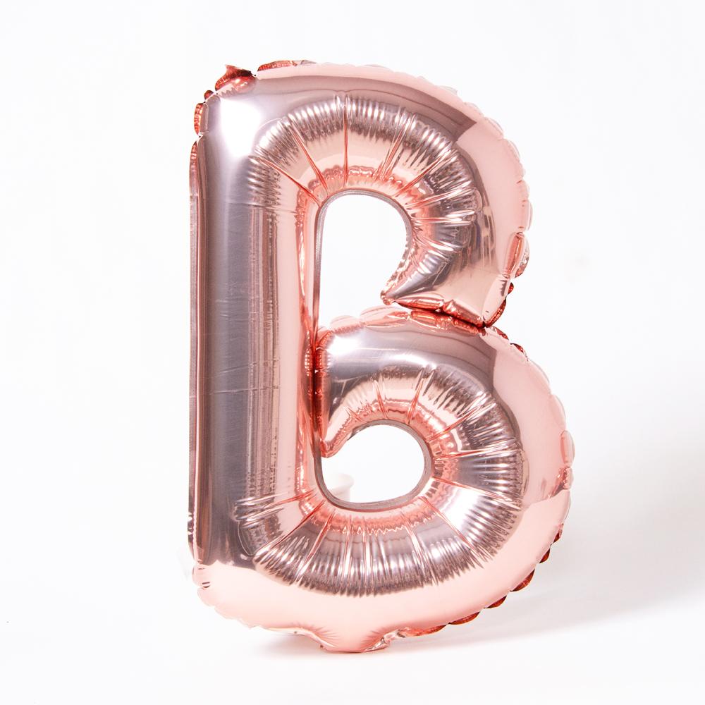 Air Fill Rose Gold 16 Letter Party Balloon B
