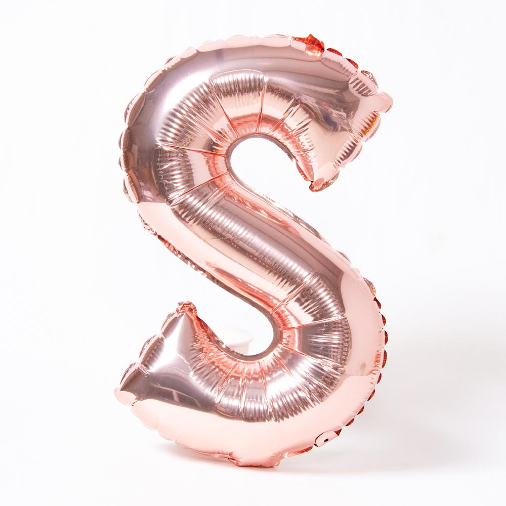Air Fill Rose Gold 16 Letter Party Balloon S