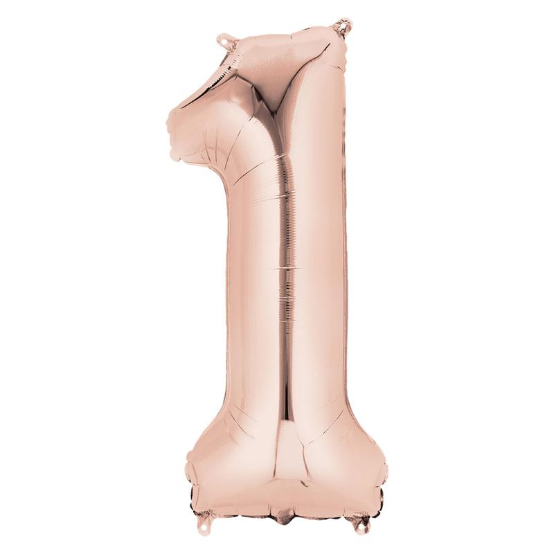Click to view product details and reviews for Air Fill Rose Gold 16 Number Party Balloon 1.