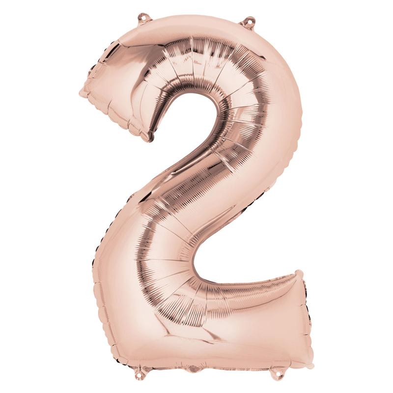 Click to view product details and reviews for Air Fill Rose Gold 16 Number Party Balloon 2.
