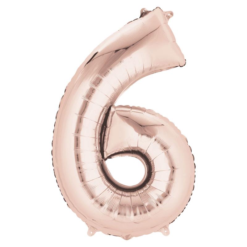 Click to view product details and reviews for Air Fill Rose Gold 16 Number Party Balloon 6.