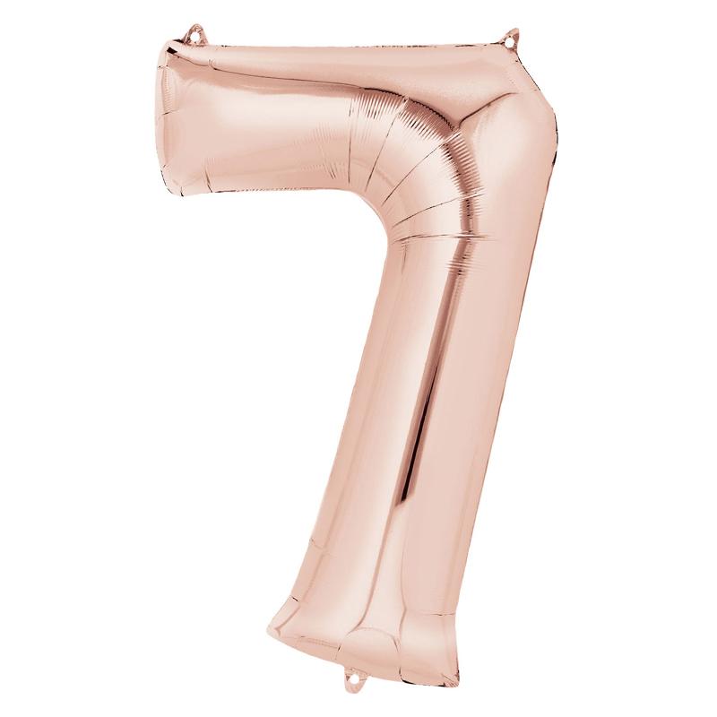Click to view product details and reviews for Air Fill Rose Gold 16 Number Party Balloon 7.