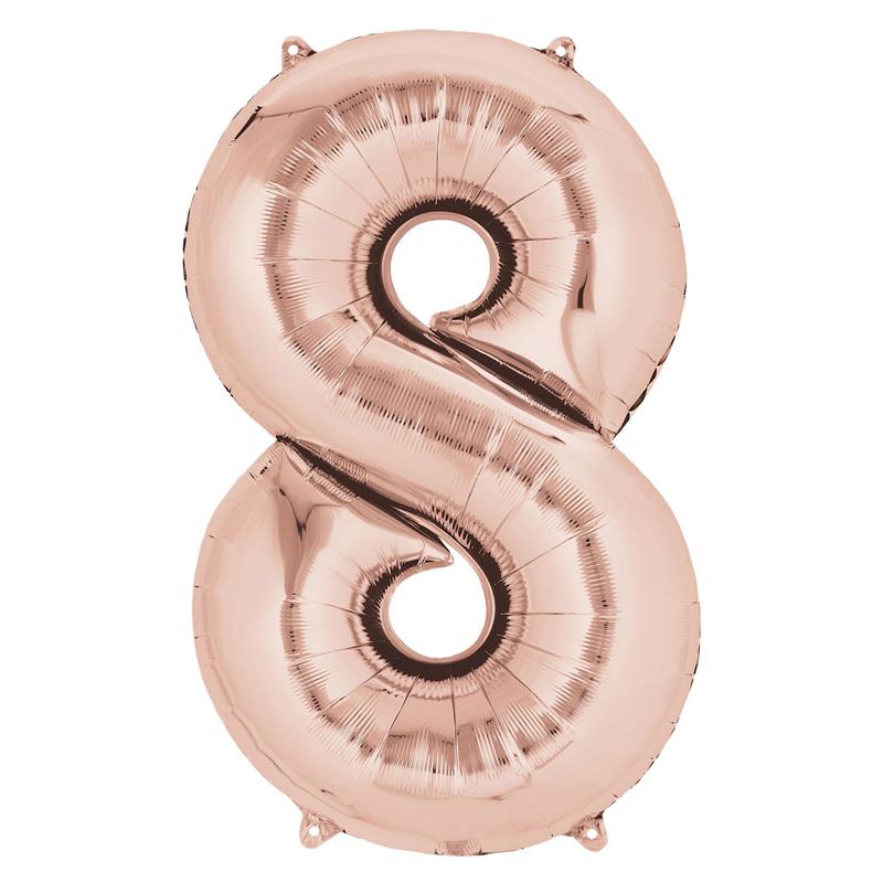 Click to view product details and reviews for Air Fill Rose Gold 16 Number Party Balloon 8.
