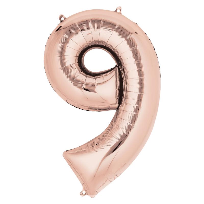 Click to view product details and reviews for Air Fill Rose Gold 16 Number Party Balloon 9.