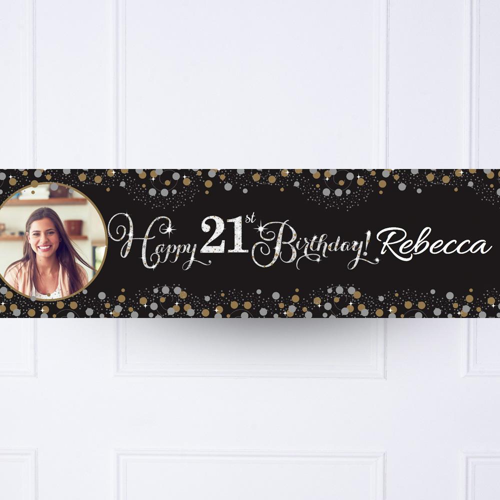 Click to view product details and reviews for Gold Celebration 21st Personalised Party Banner.