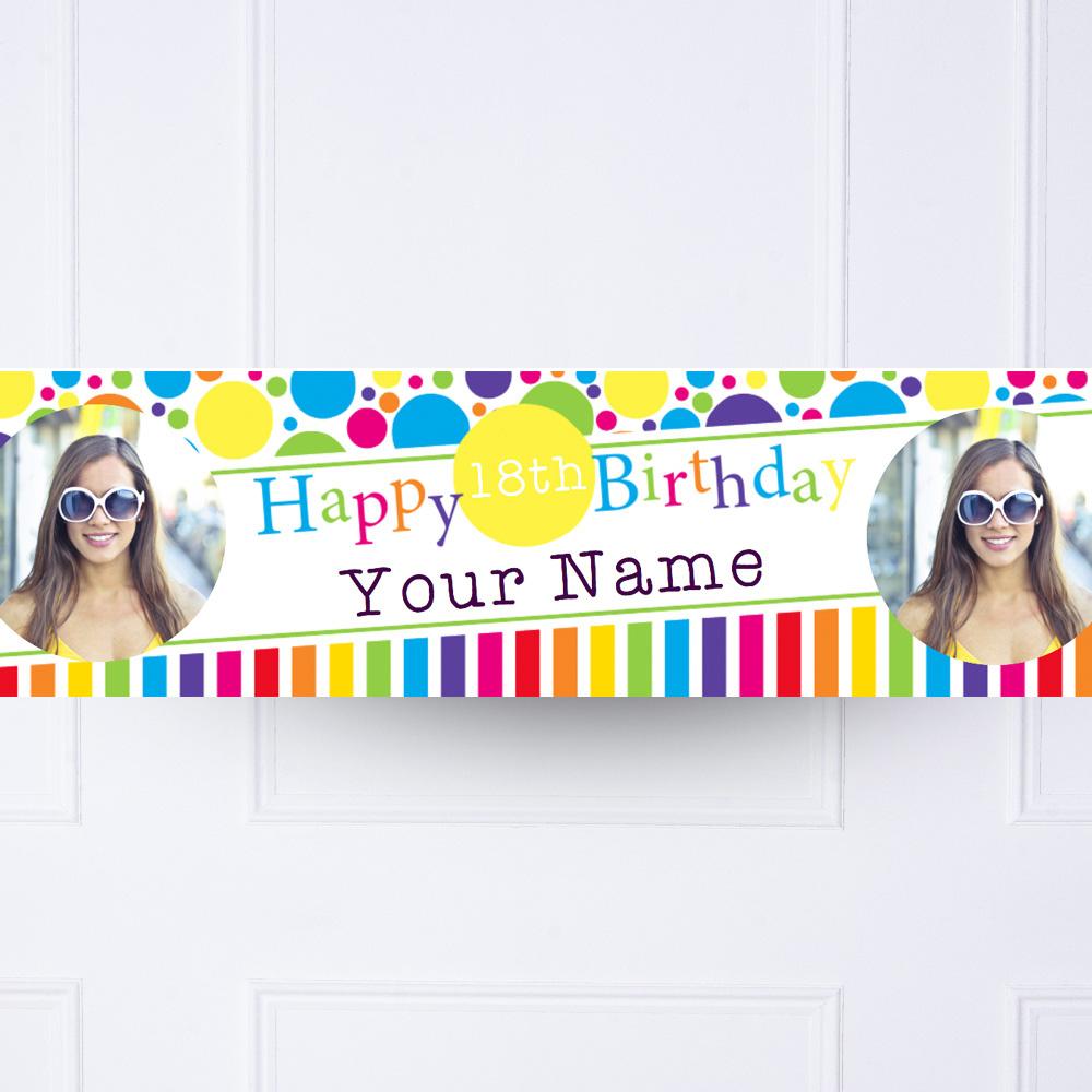 Bright And Bold Personalised Party Banner